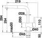 Preview: Blanco 512402 Linus-S Chrom mit aus­zieh­ba­rem Auslauf HD