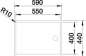Preview: Blanco 521562 Claron 550-T-U  Unterbaubecken Edelstahl Seidenglanz