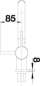 Preview: BLANCO 523117 LINUS-S White Edition Sonderfarbe Weiß Matt Hochdruck HD