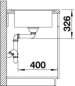 Preview: Blanco 514773 DALAGO 6-F 605 x 500 mm anthrazit