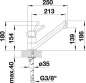 Preview: BLANCO 515341 ANTAS Messing SILGRANIT-Look zweifarbig, champagner/chrom, Hochdruck