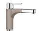 Preview: BLANCO 517628 PYLOS-S, Messing SILGRANIT-Look zweifarbig, tartufo/chrom, Hochdruck