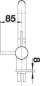 Preview: BLANCO 517643 LINUS-S, Messing Keramik-Look, basalt, Hochdruck
