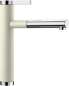 Preview: BLANCO 518442 LINEE-S, Messing SILGRANIT-Look zweifarbig, jasmin/chrom, Hochdruck