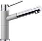 Preview: BLANCO 520730 ALTA-S Compact, Messing SILGRANIT-Look zweifarbig, perlgrau/chrom, Hochdruck