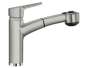 Preview: Blanco 520761 MERKUR-S, Messing SILGRANIT-Look, perlgrau, Hochdruck
