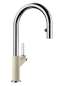 Preview: BLANCO 521372 CARENA-S Vario, Messing SILGRANIT-Look zweifarbig, jasmin/chrom, Hochdruck