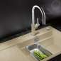 Preview: BLANCO 521372 CARENA-S Vario, Messing SILGRANIT-Look zweifarbig, jasmin/chrom, Hochdruck