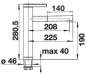 Preview: BLANCO 521705 LINEE-S Messing SILGRANIT-Look zweifarbig, muskat/chrom, Hochdruck