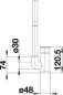 Preview: BLANCO 521728 JETA Messing SILGRANIT-Look, muskat, Hochdruck