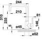 Preview: BLANCO 523112 MILI HD Messing SILGRANIT-Look, muskat, Hochdruck