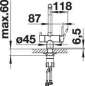 Preview: BLANCO 523135 FONTAS II, Messing SILGRANIT-Look, cafe, Hochdruck