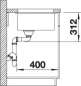Preview: Blanco 523442 SUBLINE 700-U, SILGRANIT, anthrazit, ohne Ablauffernbedienung, keine Beckenlage, 800 mm Untermaß