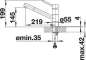 Preview: BLANCO 525036 KANO, Messing SILGRANIT-Look zweifarbig, champagner/chrom, Hochdruck