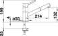 Preview: BLANCO 525038 KANO-S, Messing SILGRANIT-Look zweifarbig, anthrazit/chrom, Hochdruck