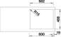 Preview: Blanco 525161 ETAGON 6, Keramik PuraPlus, basalt, mit Abl., mit Zub., keine Beckenlage,