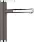 Preview: BLANCO 526611 LINEE-S, Messing SILGRANIT-Look zweifarbig, felsgrau/chrom, Hochdruck