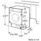 Preview: BOSCH WIW28443 Serie 8 Einbauwaschmaschine 8 kg 1400 U/min.