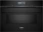 Preview: Siemens CM976GMB1 iQ700 Einbau-Kompaktbackofen mit Mikrowellenfunktion 60 x 45 cm Schwarz