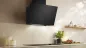 Preview: NEFF D88IAN2S0 N 90 Wandesse 80 cm Klarglas schwarz bedruckt, Schwarz