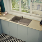 Preview: SCHOCK FOMD100AGAS Formhaus D-100 Asphalt Unterschrank 45 cm Aufliegend CRISTALITE®