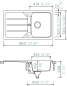Preview: SCHOCK FOMD100AGAS Formhaus D-100 Asphalt Unterschrank 45 cm Aufliegend CRISTALITE®