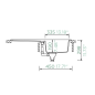 Preview: SCHOCK FOMD100AGDW Formhaus D-100 Alpina Unterschrank 45 cm Aufliegend CRISTALITE®