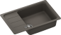 Preview: SCHOCK FOMD100LSAGAS Formhaus D-100LS Asphalt  Unterschrank 60 cm Einbauspüle aufliegend CRISTALITE®