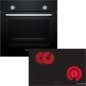 Preview: Bosch HBD211FB85 (HBF010BA0+PKN811BA2E) Backofenset 5Heizarten Elektrokochfeld 80cm Rahmenlos TouchSelect