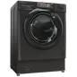 Preview: Haier HWQ90B416FWBB-S Einbau-Waschvollautomat schwarz, 9 kg, 1600 U/min, 76 dBA