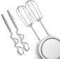 Preview: GRUNDIG HM 6860 -NEW LINE- Handmixer-Set mit rotierender Rührschüssel