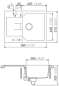 Preview: SCHOCK MAND100SAGON Manhattan D-100S-A Onyx Unterschrank 45 cm Aufliegend CRISTALITE®