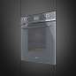 Preview: SMEG SF6102PZS Einbaubackofen 60 cm, Vollglasfront in Silberglas