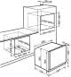 Preview: SMEG SF6102PZS Einbaubackofen 60 cm, Vollglasfront in Silberglas
