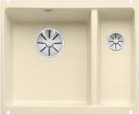 BLANCO 523744 SUBLINE 350_150-U Keramik Jasmin ohne Abl. Hauptbecken links