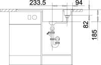 Blanco 516811 Axia II 5 S-F anthrazit