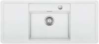 BLANCO 516560 ALAROS 6 S SILGRANIT PuraDur weiß mit Ablauffernbedienung Zubehör Becken mittig 60 cm Untermaß