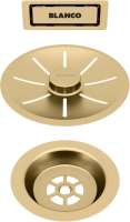 BLANCO 203476 Ab- u. Überlaufset satin gold für Einzelbecken PVD satin gold