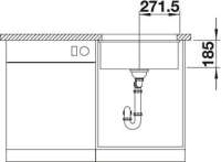Blanco 523735 Subline 500-U Keramikspüle weiß