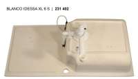 BLANCO 520312 IDESSA XL 6 S Keramik jasmin mit Abl. reversibel 60 cm Untermaß