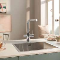 Preview: Grohe 30590000 Blue Pure Minta Küchenarmatur, ausziehbar, schwenkbar chrom
