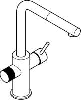 Preview: Grohe 30590KF0 Blue Pure Minta Küchenarmatur, ausziehbar, schwenkbar phantom black