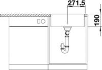 Blanco 521017 Subline 500-IF SteelFrame Silgranit