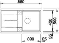 Blanco 513038 Metra 5 S Jasmin