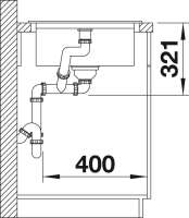 Blanco 520611 YOVA XL 6 S Perlgrau Granitspüle