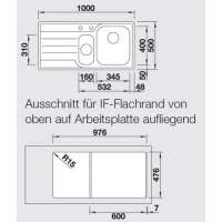 Blanco 518452 Median Einbauspüle 6 S-IF