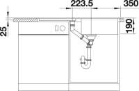 Blanco 520611 YOVA XL 6 S Perlgrau Granitspüle