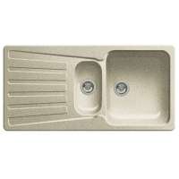 Blanco 510489 Nova 6 S Küchenspüle mit Ablaufgarnitur, Sandfarbig