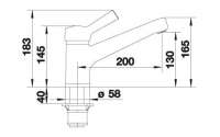 BLANCO 511232 ELIPSO, Messing galvanisch, braun, Niederdruck