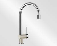 Blanco 512756 FILO-S, Messing SILGRANIT-Look zweifarbig, sand/chrom, Hochdruck